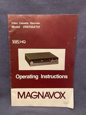 Vintage Operating Manual Instructions MAGNAVOX VHS Model VR9740AT01 Cassette