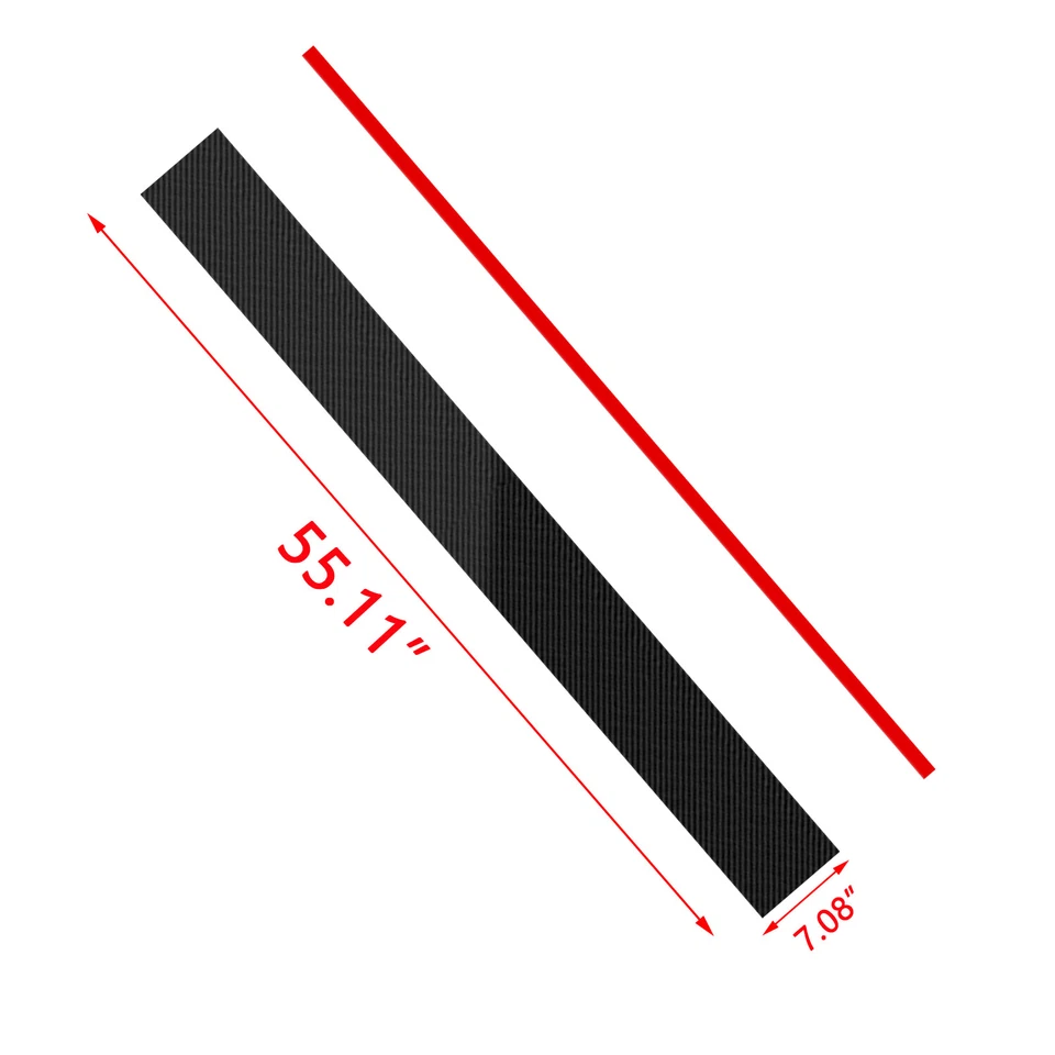 Racing Strip 5D Carbon Fiber Hood Rally Sporty Sticker For Mazda 3 6 MX-5 Miata - Image 2 of 4