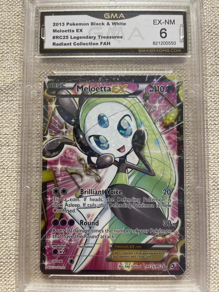 Pokémon TCG Meloetta-EX Legendary Treasures RC25/RC25 Full Art