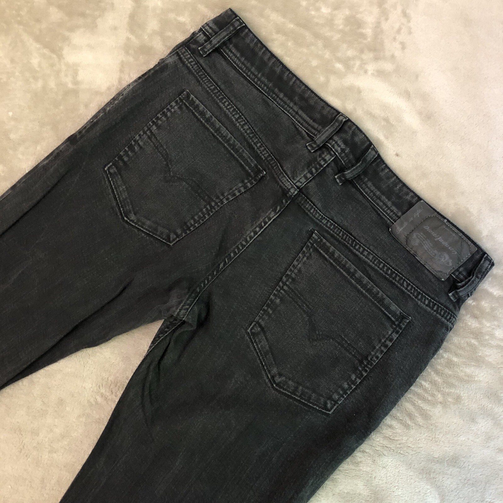 Diesel Sleenker Jeans Mens Size W36 L32 Black Slim Fit Skinny Leg