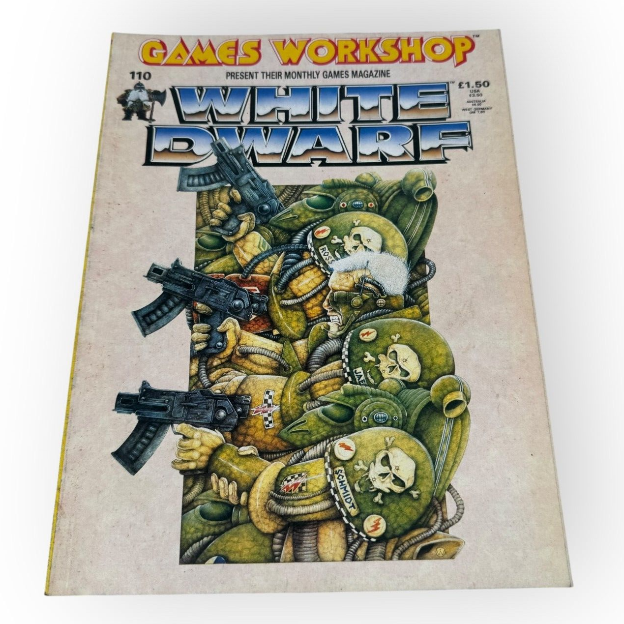 Games Workshop White Dwarf Issue #110 with Eldar Data Cards and Counters