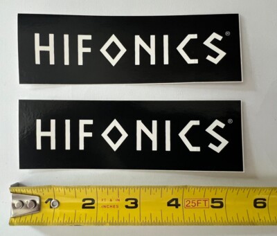 2 HIFONICS audio DECALS STICKERS utv powersports overland offroad racing camping