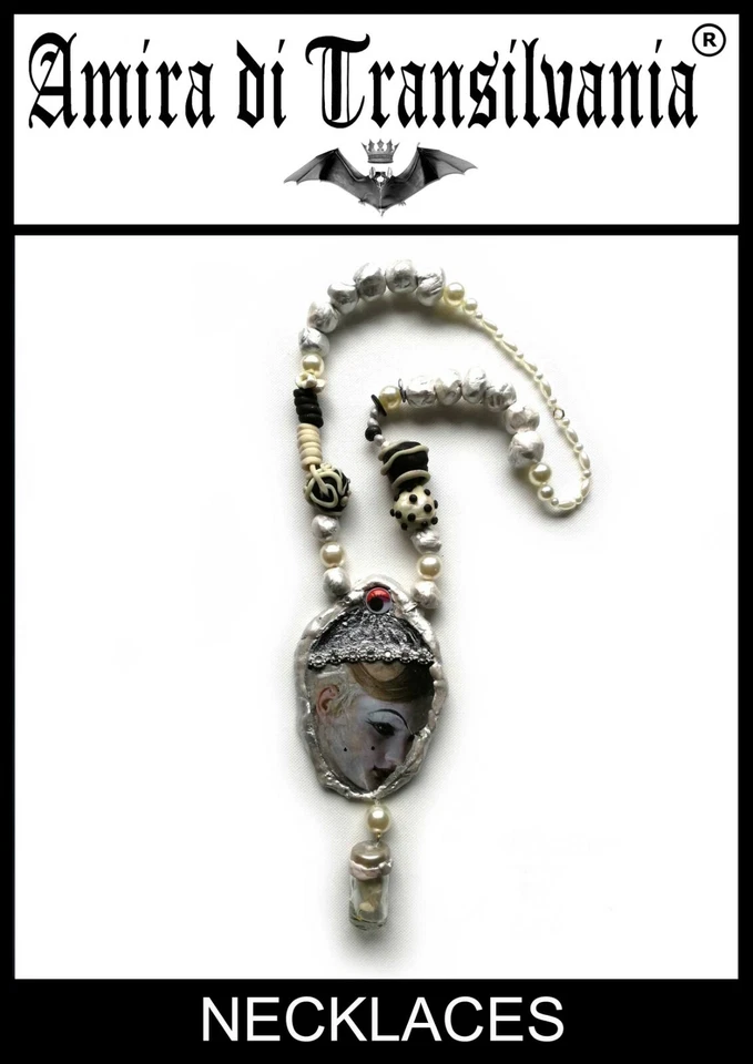 pingente de colar de joias artesanais femininas talismã feito à mão 1 - Imagem 4 de 4