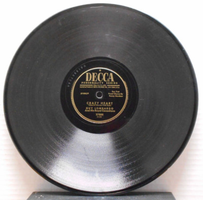Crazy Heart/Whispering Shadows/Guy Lombardo (10'', 78 rpm, Decca, 27888)