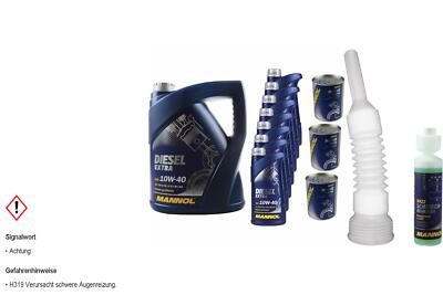 12L MANNOL Motoröl SAE 10W-40 DIESEL EXTRA inkl. Additiv Auslaufschlauch