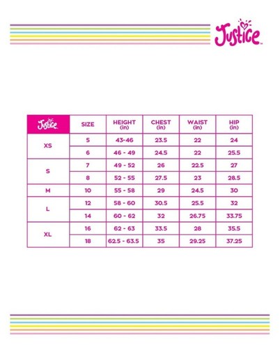 Justice Girl's Raglan Tee Shirt Top Szs X Large, Large, and Medium NEW With Tag - Picture 8 of 8