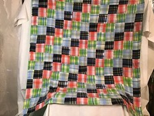 New Baby Quilt 39  x35  Homemade Quilt Throw Country Cottage Core Granny Core.