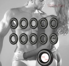 10PCS Cock Rings Set Silicone Penis Ball Rings Erection Sex Toys for Men Couple