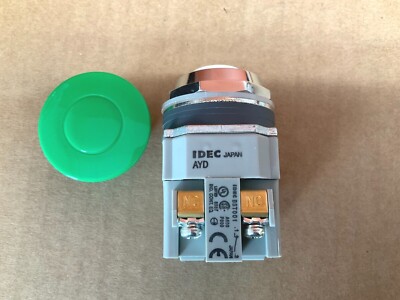 IDEC AYD311N-G Push pull stop switch operator, green, non-illuminated