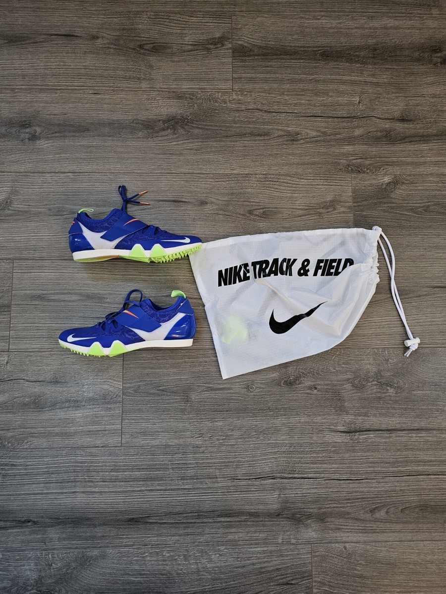 Nike Pole Vault Elite Track & Field Jumping Spikes Blue 