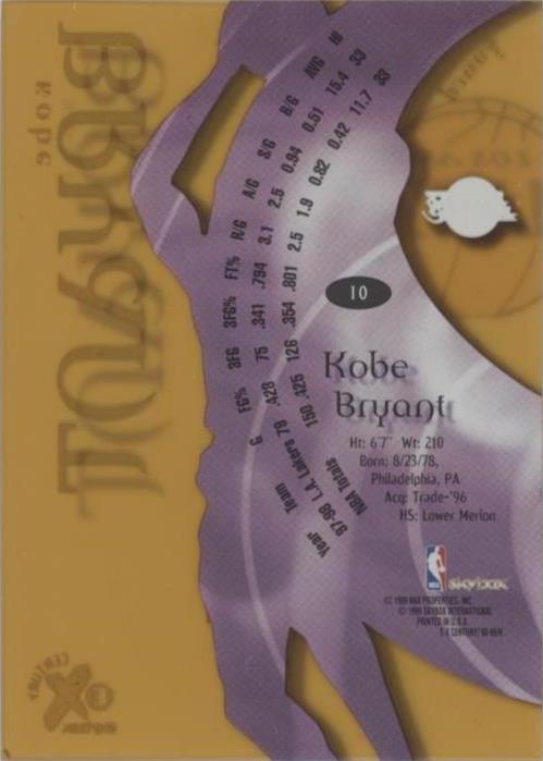 1998-99 Skybox E-X Century - Kobe Bryant #10 for sale | eBay
