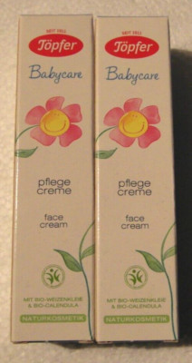 2x 25ml = 50ml - Töpfer Babycare - Pflege Creme - Face Cream - Bio Calendula