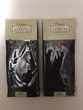 BED BATH & BEYOND OTTAWA Set of 8 Napkins Onyx Cloth Polyester 18x18 New/Retired