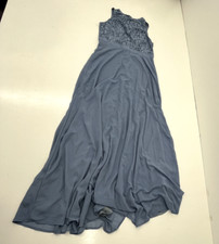 Shein Blue Halter High-Neck Sleeveless Maxi Dress Women's Size Large NEW