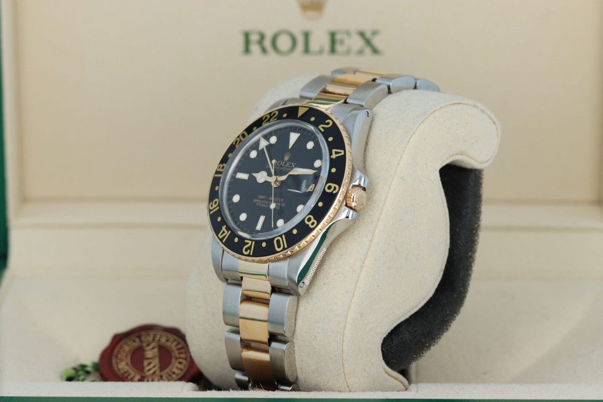 Rolex 16753 GMT-Master 18kt Yellow Gold & Stainless Steel Vintage