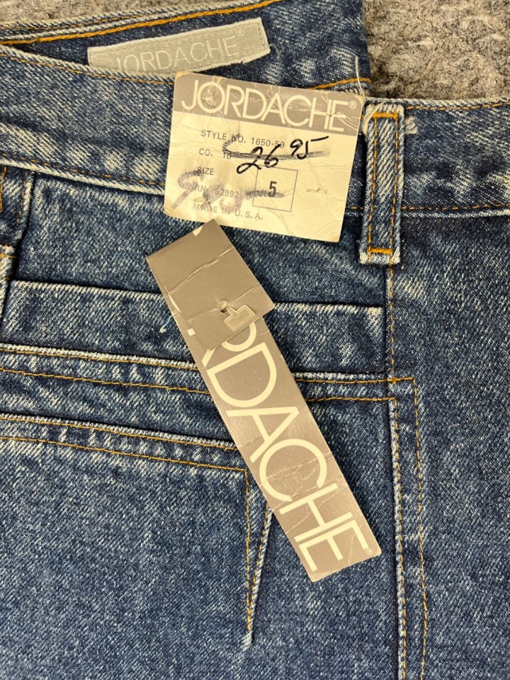 Vintage Jordache Jeans Womens Juniors Size 25x30 Slim Fit Blue NWT eBay
