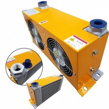 12V Dual Fans Hydraulic Air Cooler Heat Exchanger Air Cooled Oil Radiator