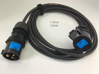16 AMP Verlängerungskabel H07RN-F 1,5 mm Gummikabel 1-25 m Bühne Audio Beleuchtung etc.