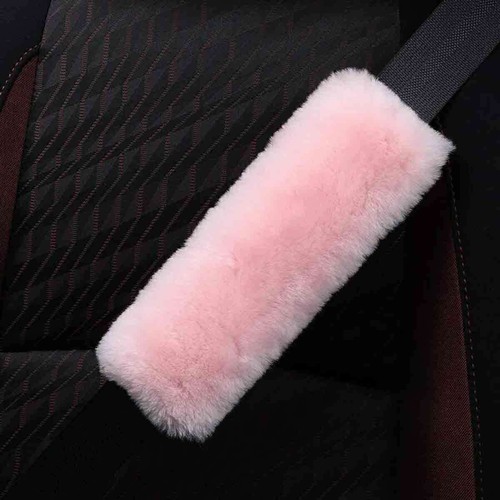 2pcs Car Seat Belt Pads Traveling Luggage Bag Shoulder Strap Cover Cushion Pink - Picture 4 of 6