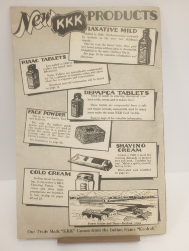 Rare 1930's KKK Medicine Company Product Catalog Keokuk, Iowa - Picture 5 of 5