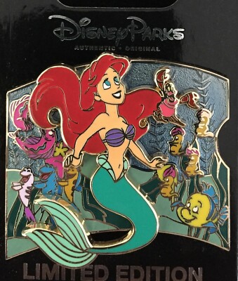 DISNEY PIN ARIEL THE LITTLE MERMAID SURPRISE PUZZLE SERIES UNDER