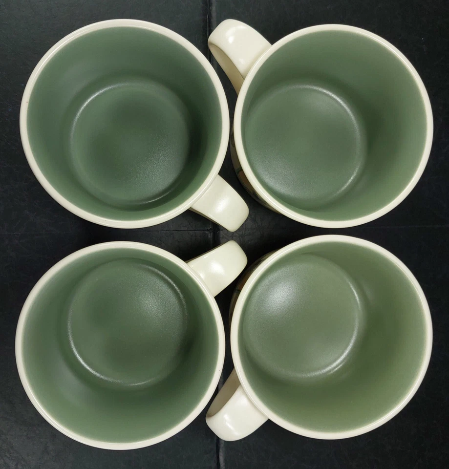 Juego de tazas planas Pfaltzgraff Naturewood colección portafolio gres EE. UU. Foto 4 de 4