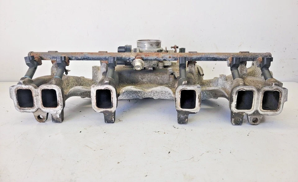 Корпус дроссельной заслонки впускного коллектора Jeep 99-04 XJ 99+ 4,0 л высокая выходная мощность пленум полный - Изображение 3 из 4