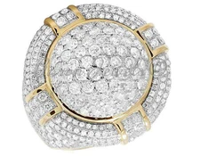 REAL 925 Silver 2.59ct Natural Moissanite Men Custom Name Ring Passes Tester