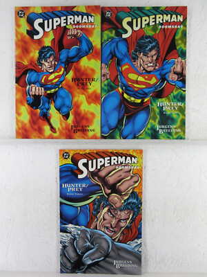 SUPERMAN/DOOMSDAY: HUNTER/PREY #1-3 * DC Comics Lot * 1994 - 1 2 3