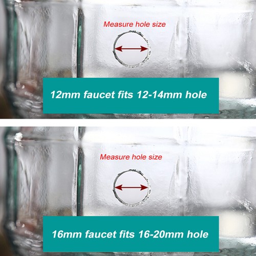 12/16mm Spigot Replacement for Water Dispenser Jar Stainless Steel Drink Faucet - Picture 8 of 18