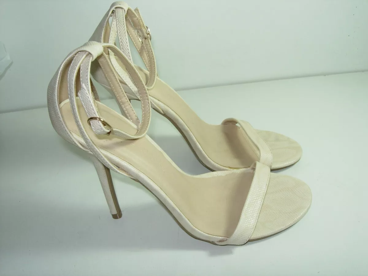 Buy online Women Beige Ankle Strap Sandal from heels for Women by Marc  Loire for ₹1399 at 44% off | 2024 Limeroad.com