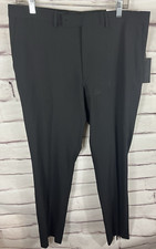 NWT DKNY Dario Men's Size 34W 32L Black Dress Pants With Pockets