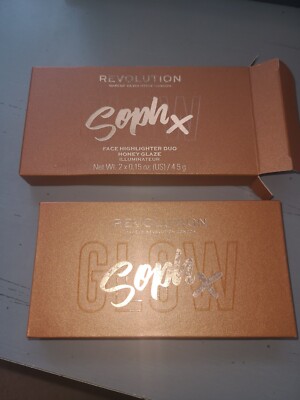 Makeup Revolution Soph X Highlighting Duo HONEY GLAZE New In Box