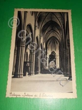 Postcard Bologna - Interior of S. Petronio 1937