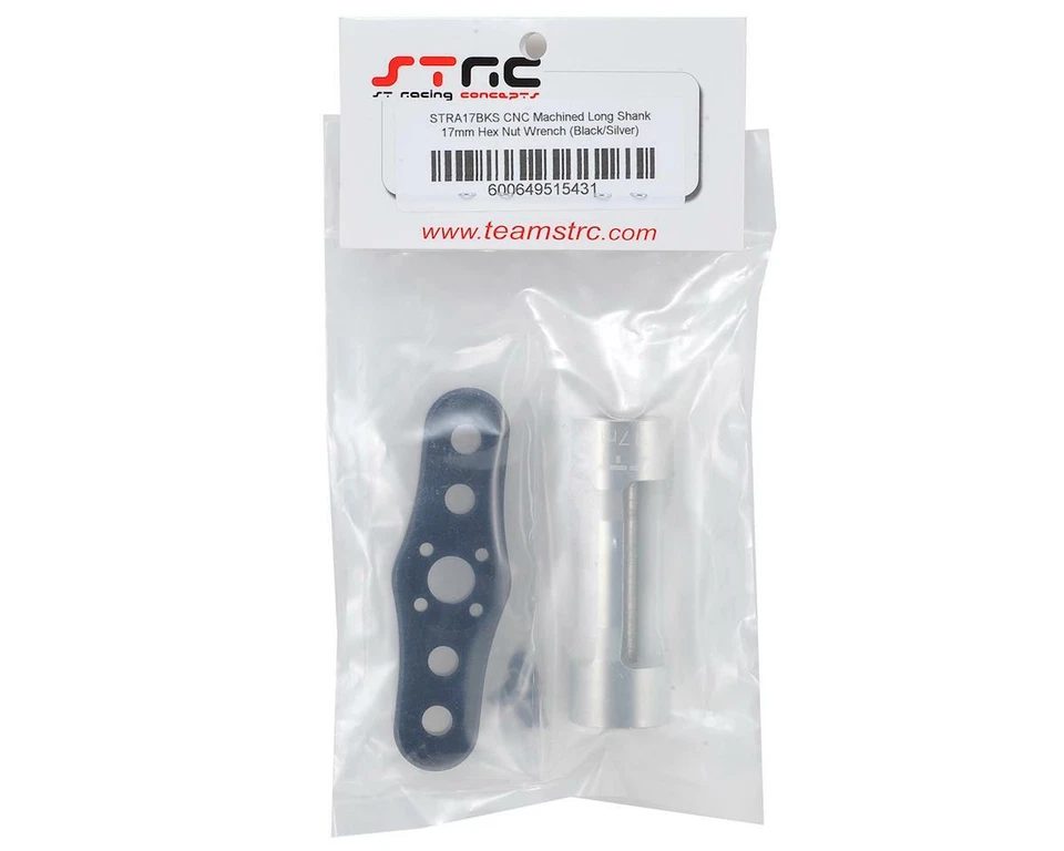 ST Racing Concepts Aluminum 17mm Hex Lightweight Long Shank Wrench (Silver) - Image 2 of 2