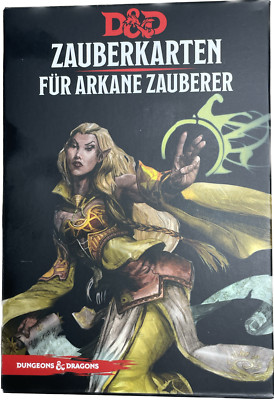 Dungeons & Dragons Zauberkarten für Arkane Zauberer - D&D PnP Pen&Paper Zusatz