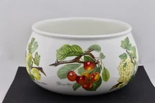 PORTMEIRION POMONA 8-1/2" MIXED FRUIT ROMANTIC ROUND VEGETABLE/SALAD BOWL - MINT