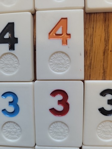 Vintage RumiBlok The Happy Face Game Rummikub Case INCOMPLETE 103 Bricks READ - Picture 4 of 20