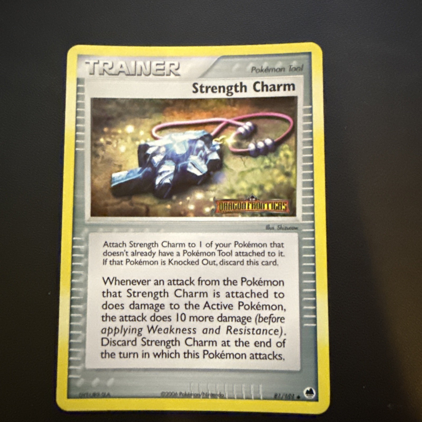 Pokemon EX Dragon Frontiers Strength Charm 81/101 Reverse Holo Uncommon Played 8