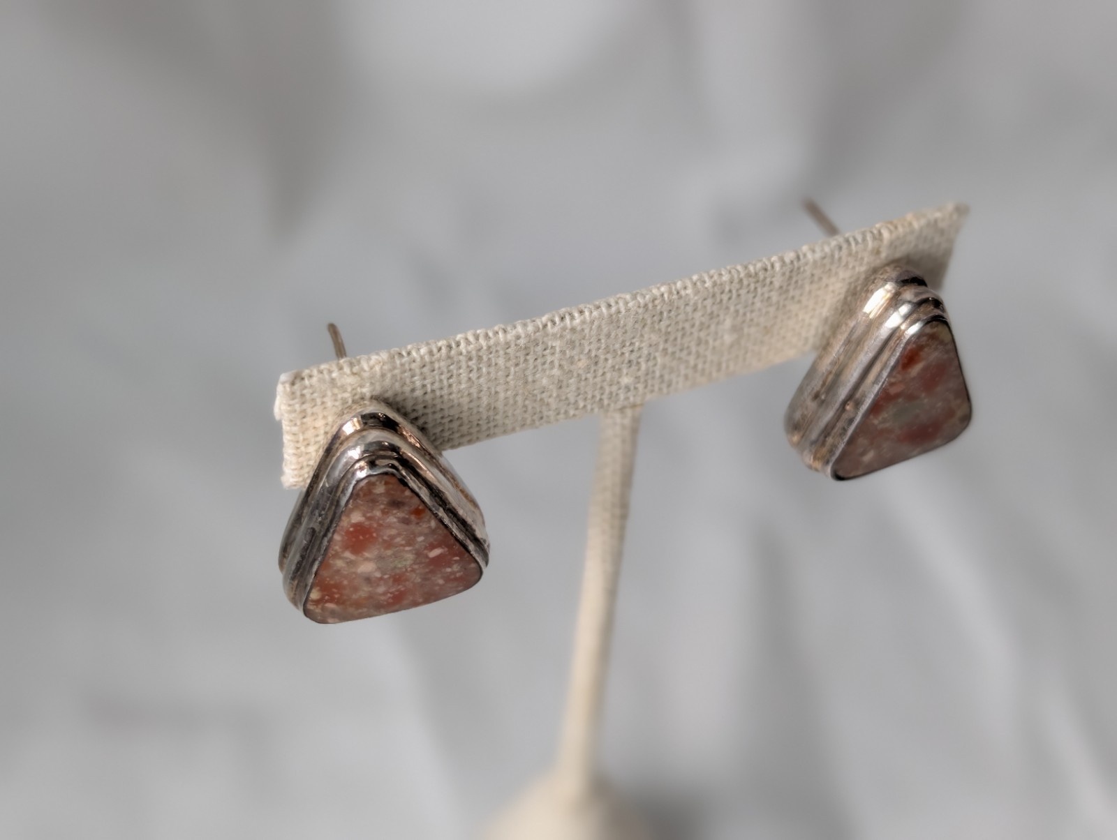 VTGSterlingSilver Bermuda Triangular Cut Jasper C… - image 5