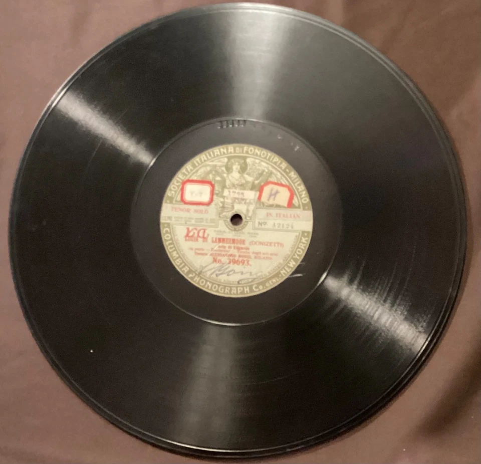 Alessandro Bonci – 78 rpm Fonotipia 39693/94: Lucia-Tombe degli avi/Fra poco - Image 2 of 4