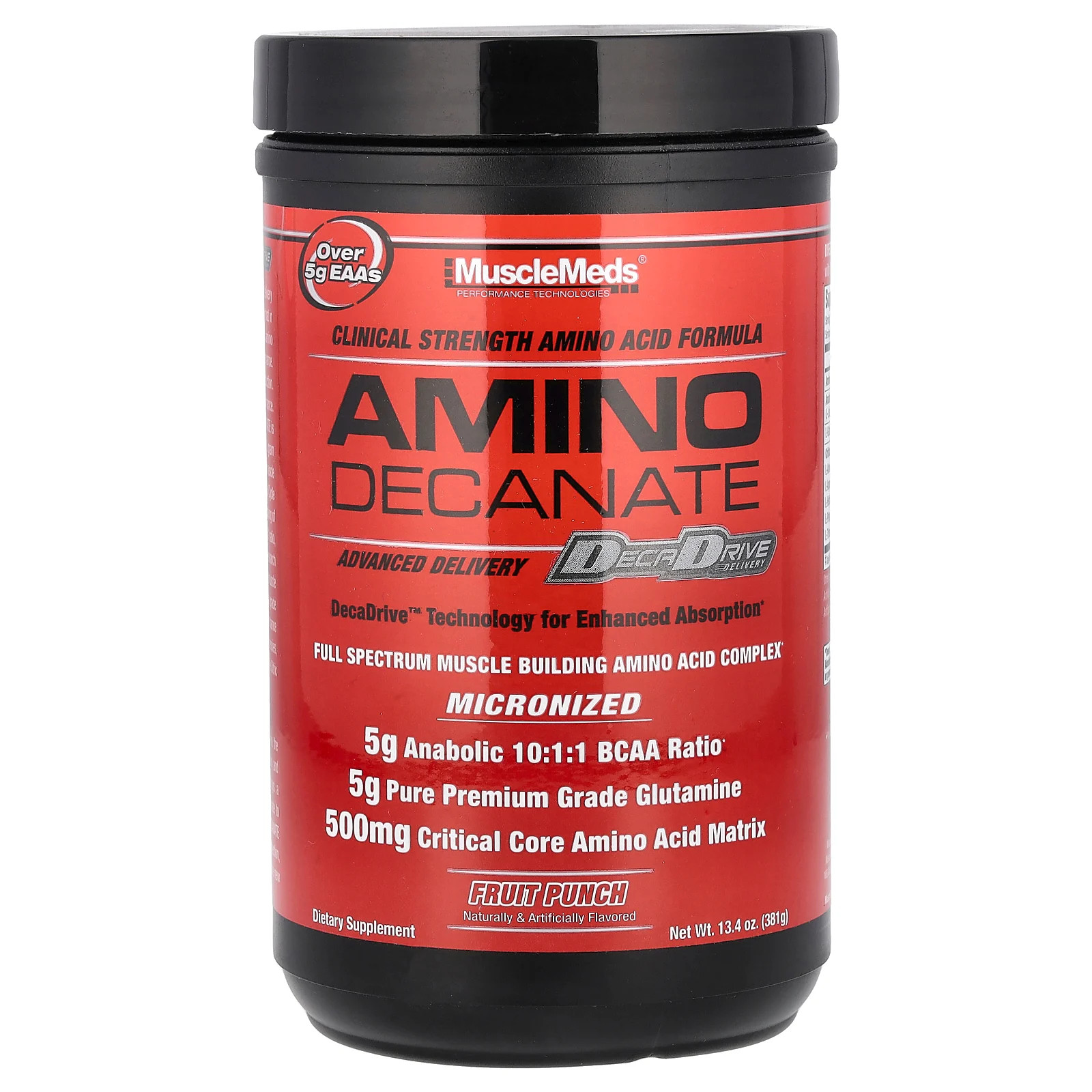 Amino Decanate, Фруктовый пунш, 13,4 унции (381 г)