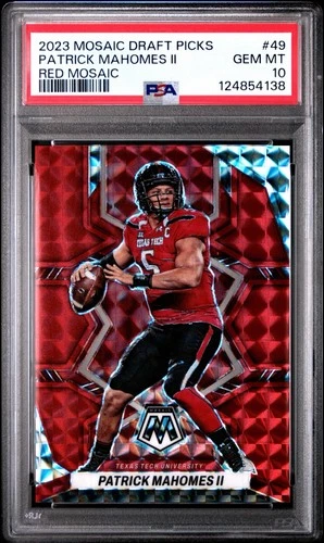 2023 Mosaic Draft Picks Patrick Mahomes Red Mosaic /99 PSA 10 📈📈📈