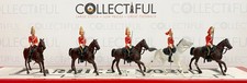 BRITAINS - VINTAGE BRITISH GUARDS - 5X LEAD MOUNTED SOLDIERS PRE-WAR    