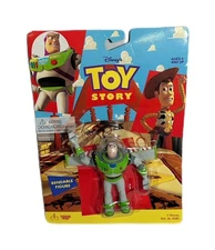 🚀 Buzz Lightyear Bendable Figure 💥 1995 Toy Story • Thinkway Toys Disney Pixar