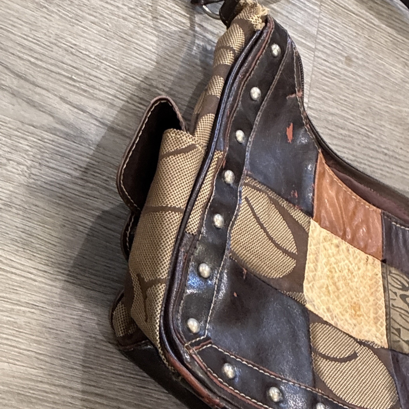 Multi Pattern Patchwork CLETO Single Strap Should… - image 4