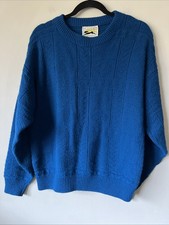 Vintage Le Tigre Sweater Men's Size Medium Made In USA Geometric Acrylic Knit