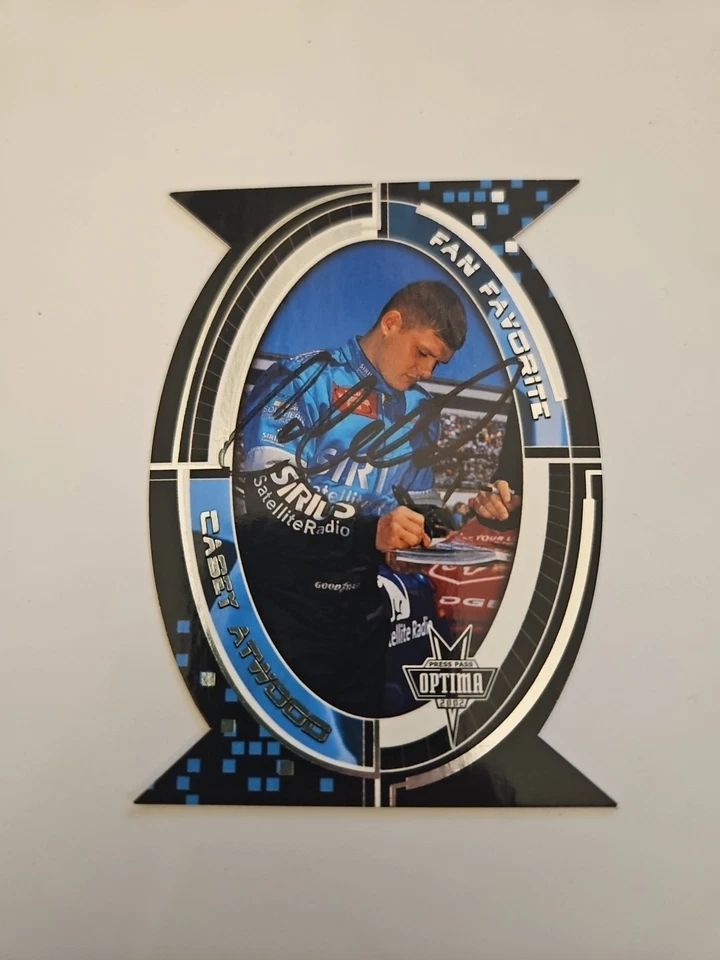2002 Press Pass Optima Fan Favorite Casey Atwood Autographed #FF1 Trading Card - Image 2 of 4