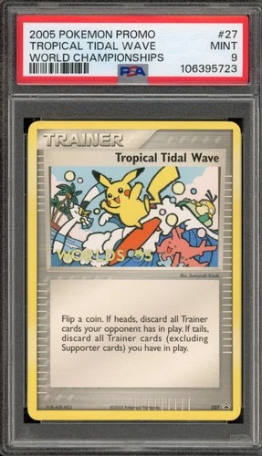 Pokemon Tropical Tidal Wave 2005 World Championships Promo #27 PSA 9 Mint