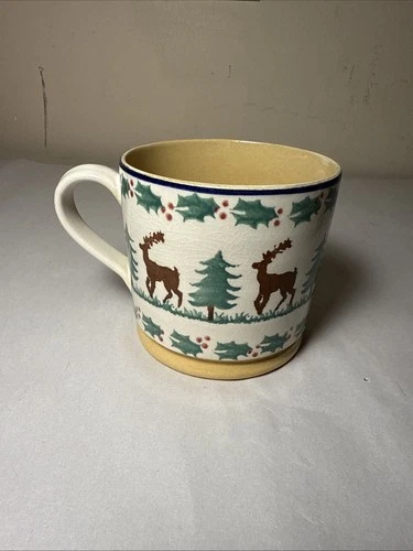 Nicholas Mosse Pottery Holiday Reindeer Large Pottery Mug 3.25" Ireland